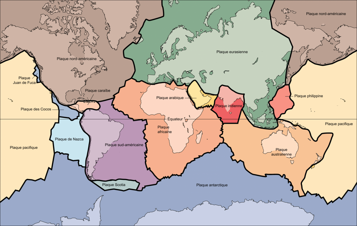 Tectonic plates fr wiki